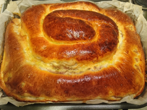 Мясной пирог «Улитка»