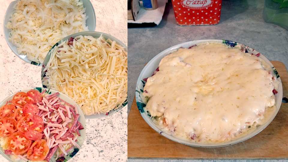 Картошка под сырной корочкой в микроволновке