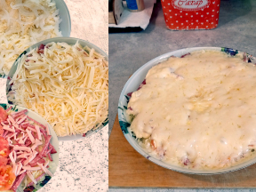 Картошка под сырной корочкой в микроволновке